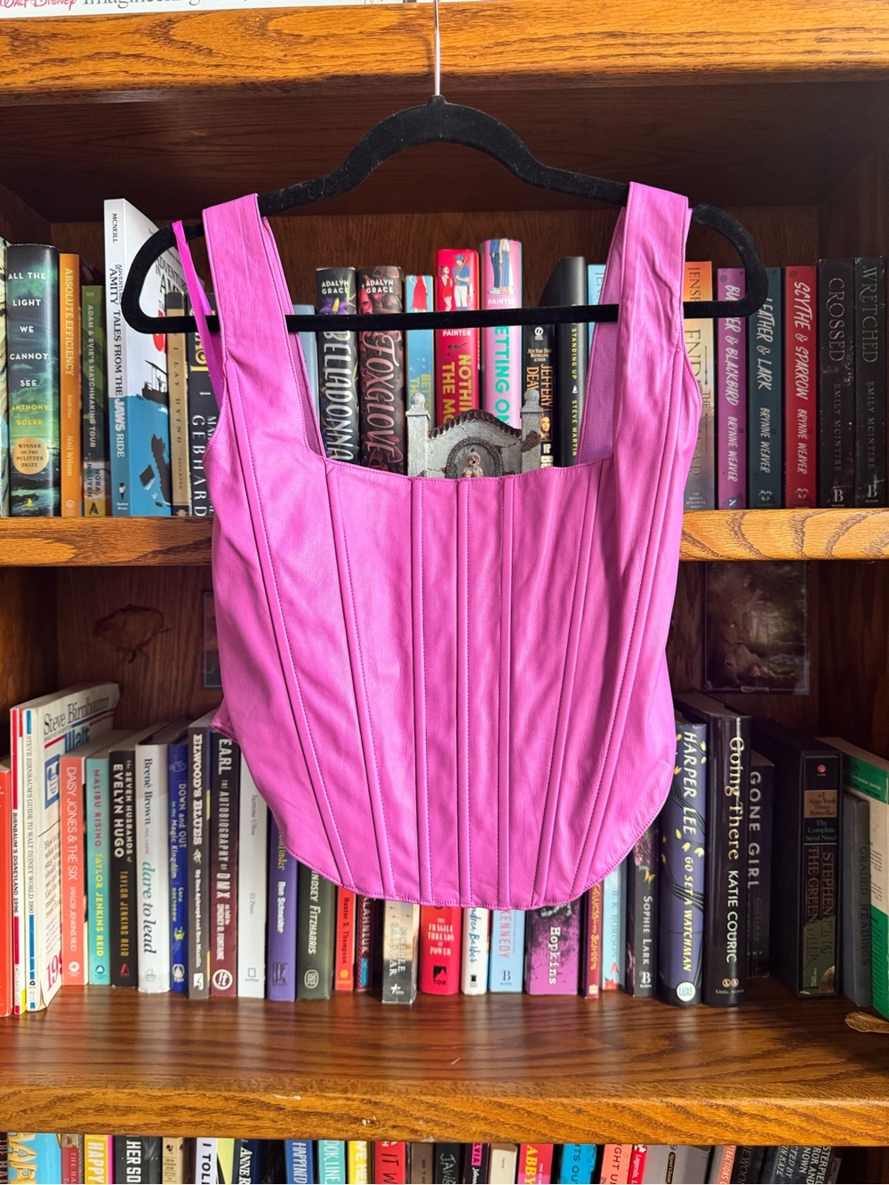 Pink Structured Corset Top